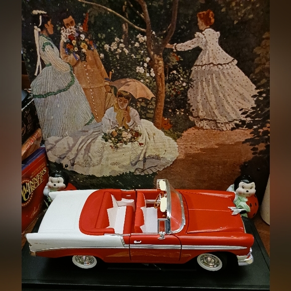🚘1956 Chevrolet Vintage "Road Signature" Scale 1:18,Road Signature,Nice Gift.🎁 - Picture 4 of 14